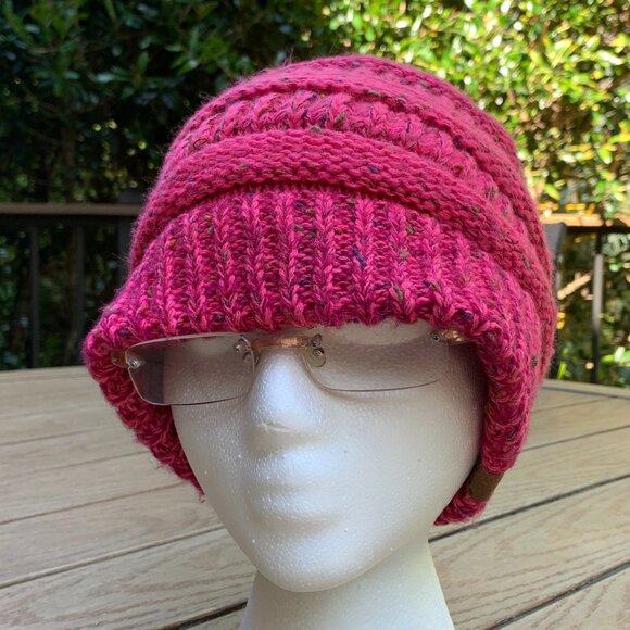 C.C Beanie Criss-Cross Knitted Hat - Picture 3 of 14